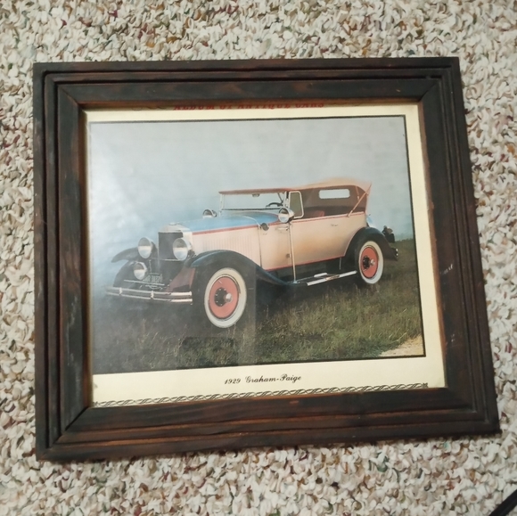 Framed Vintage 1929 Graham-Paige Car - Picture 3 of 7
